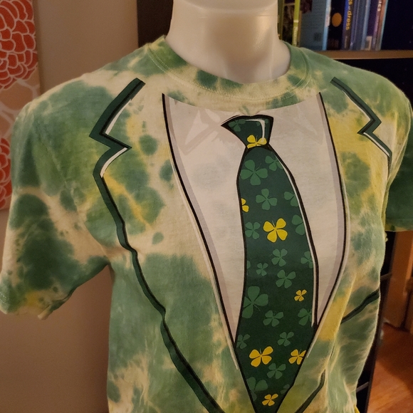 SOLD Lucky Leprechaun Tie Dye Tee - Picture 2 of 4
